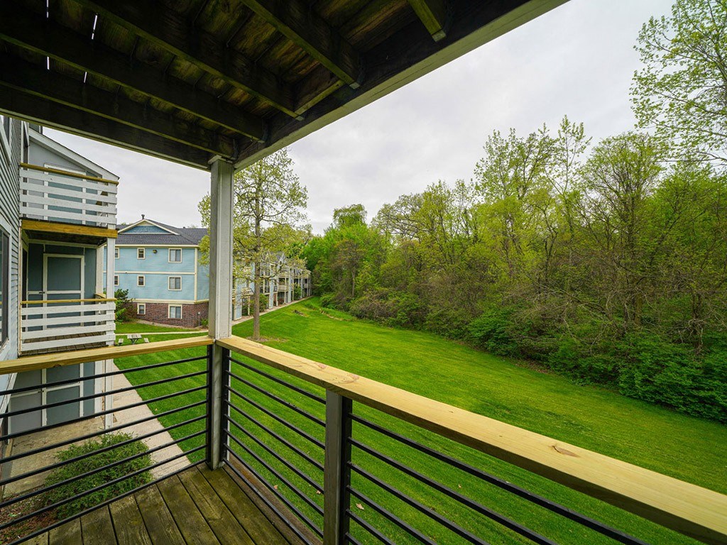 Private Balcony at Hurwich Farms Apartments, Indiana