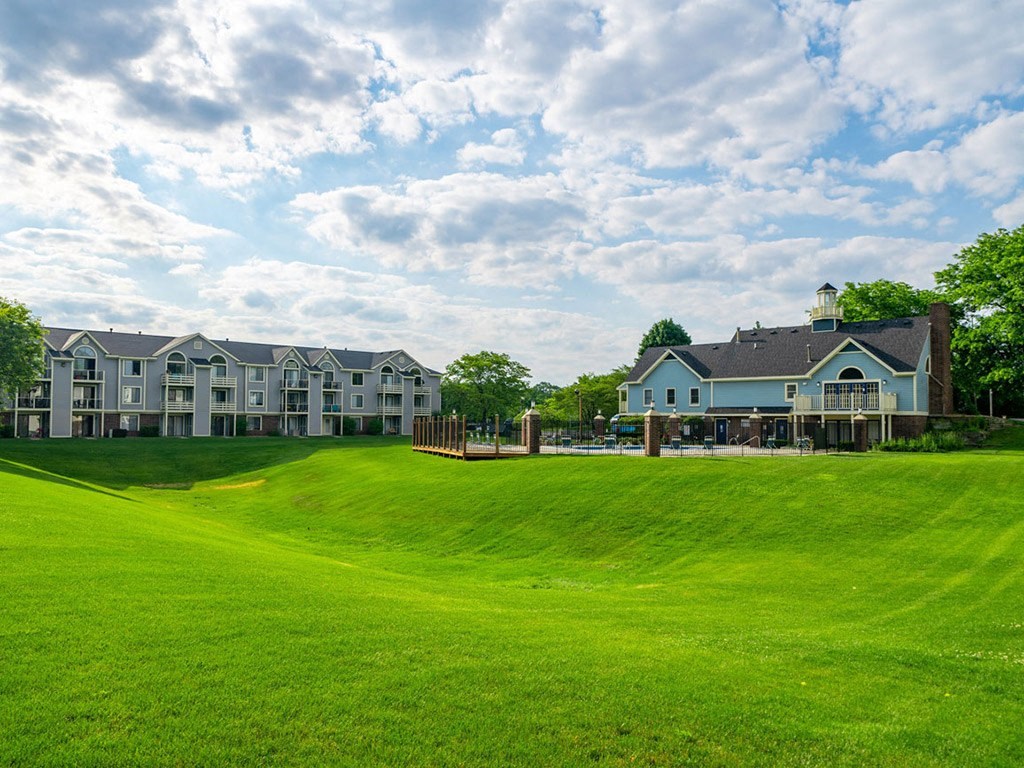 Lush Green Outdoor Spaces at Hurwich Farms Apartments, Indiana, 46628