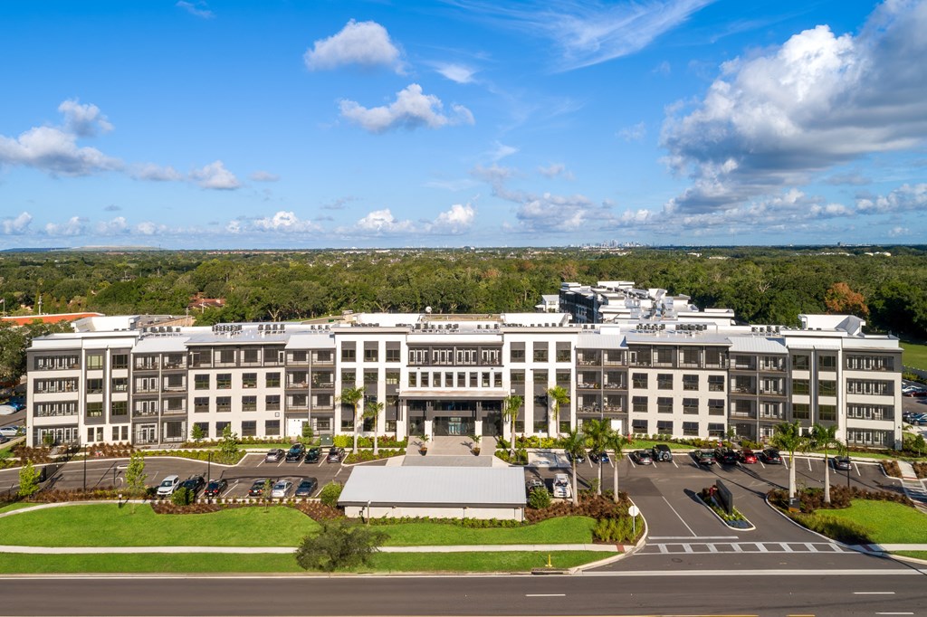 a large white building with a parking lot in front of itat Ironwood Flats, Brandon, 33511