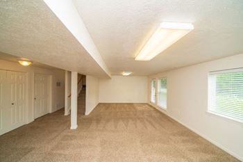Large Basement with Storage at Lynbrook Apartments and Townhomes in Elkhorn, Nebraska