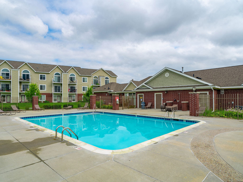 Poolside Sundeck with Wi Fi at Lynbrook Apartment Homes and Townhomes, Elkhorn, Nebraska
