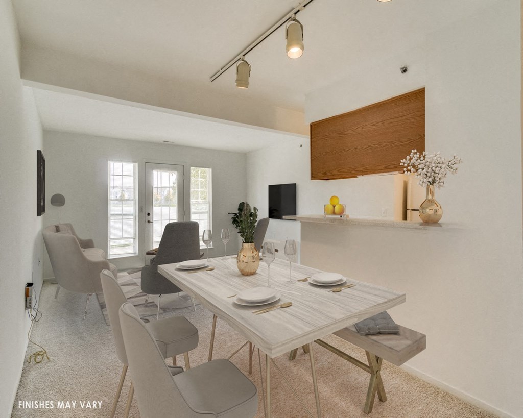 Malva Model Dining Area at Northport Apartments, Macomb, MI