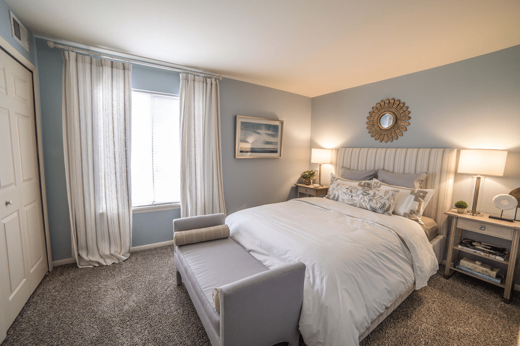 Lavish Bedroom at Bavarian Village Apartments, Indiana