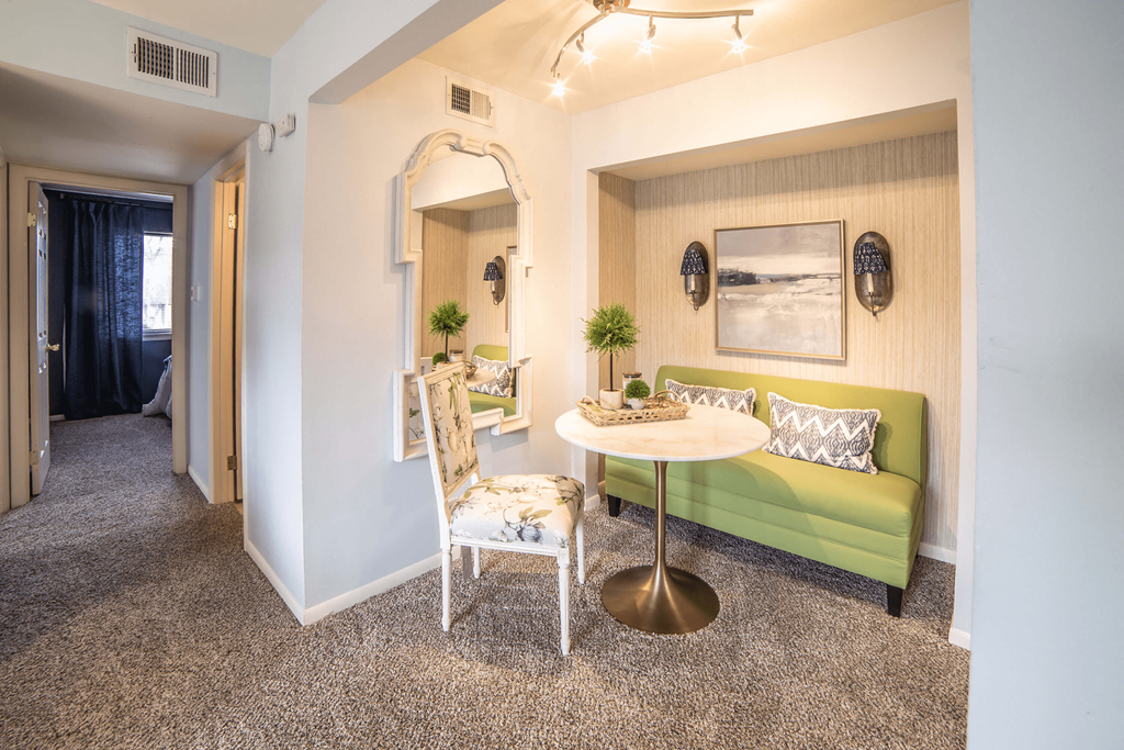 Dining Nook and Hallway at Bavarian Village Apartments, Indianapolis, IN, 46235