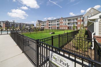 dog park at Montgomery Place Apartments, Illinois