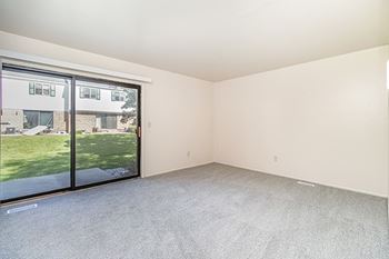 Slider to Private Patio at Mount Royal Townhomes, Michigan