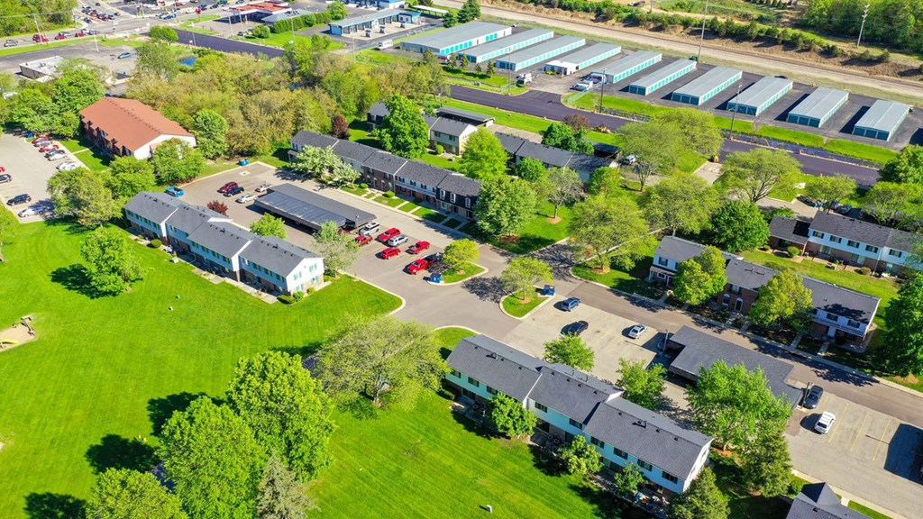 Aerial View of Mount Royal Townhomes, MI, 49009
