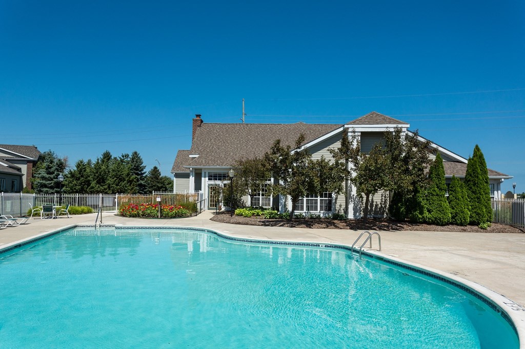 pool at the whispering winds apartments in pearland, tx  at Mallard Bay Apartments, Crown Point, IN