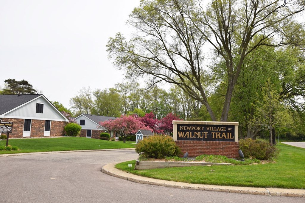 Entry Signage at Newport Village Apartments, Michigan