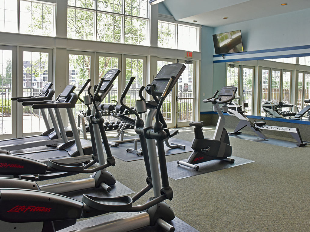 Machine-Equipped Fitness Center at Northport Apartments, Macomb, Michigan