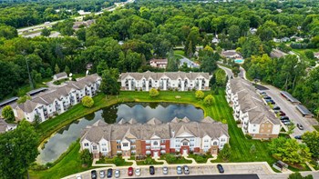 Aerial View of Apartments Aerial View of Apartments at Orchard Lakes Apartments, Toledo, OH 43615 - Photo Gallery 3