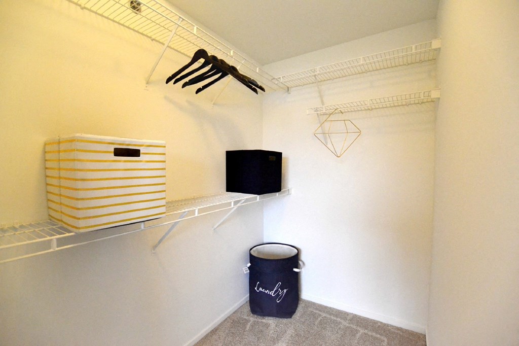 a large walk in closet at Northport Apartments, Macomb, 48044