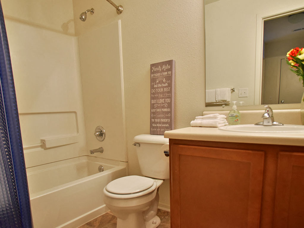 Bathroom at Prairie Lakes Apartments, Peoria, 61615
