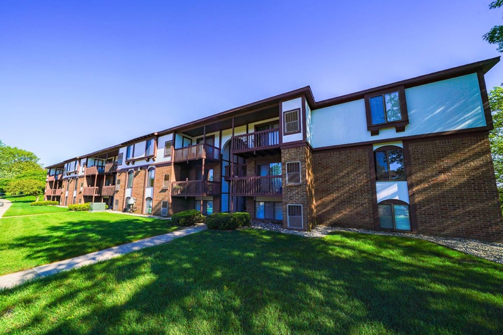 Shaded Views from Trees at Seville Apartments, Michigan, 49009