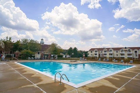 Sundeck with Gorgeous Views  at South Bridge Apartments, Fort Wayne