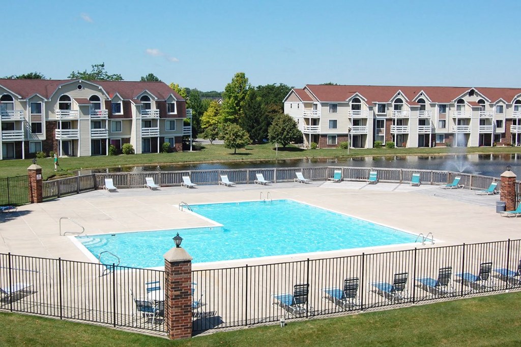 Sundeck with Gorgeous Views  at South Bridge Apartments, Fort Wayne