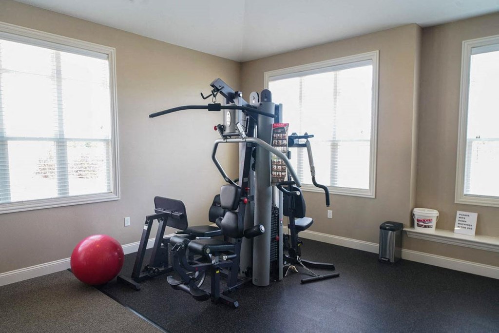 24 Hour Fitness Center with Wi Fi at Stoney Pointe Apartment Homes, Wichita, Kansas