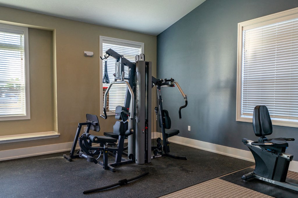 Modern Fitness Center at Strathmore Apartment Homes, West Des Moines, IA, 50266