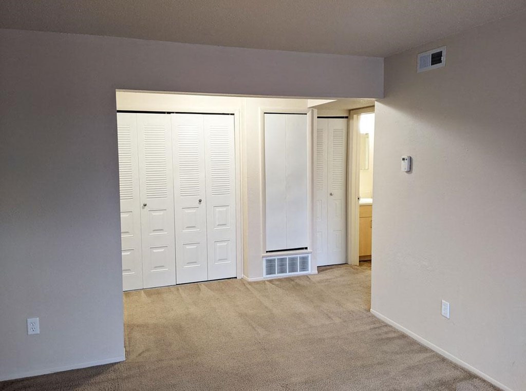 Dining Area with Large Closet at Swiss Valley Apartments, Wyoming
