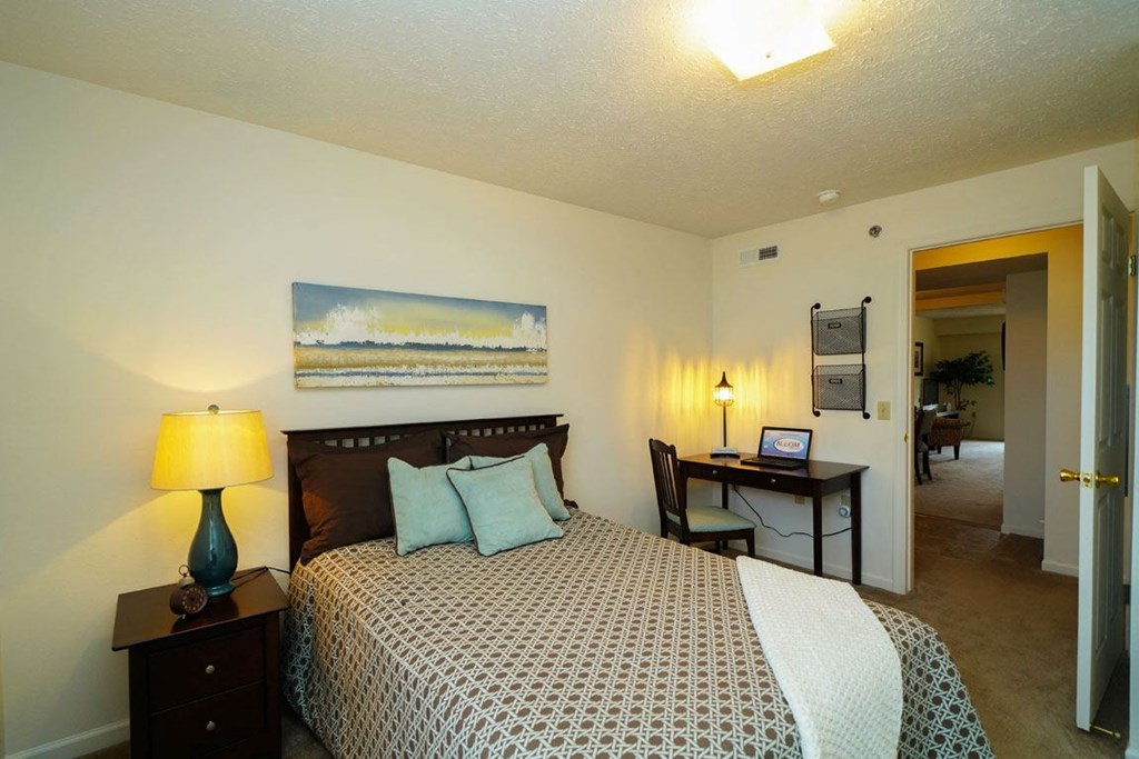 Large Master Bedroom at Tall Oaks Apartment Homes, Michigan