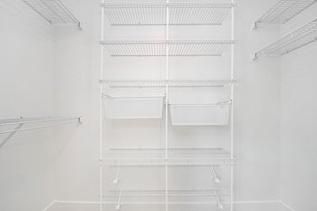 Built-in Closet Organizers at The Crossings Apartments, Grand Rapids, Michigan