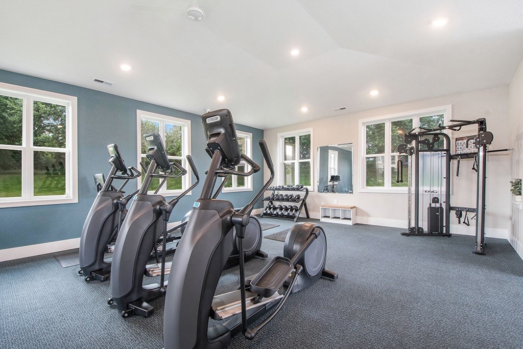 24 hour fitness center with Wi-Fi at The Crossings Apartments, Michigan, 49508