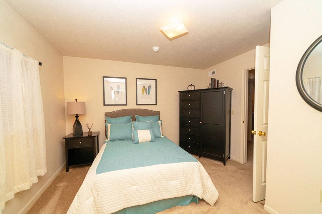 Spacious Bedroom at The Highlands Apartments, Indiana 46514