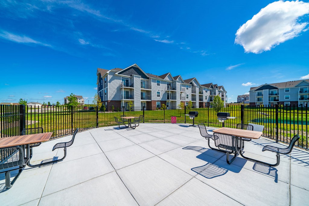Outdoor Grill With Intimate Seating Area at The Reserve at Destination Pointe, Grimes