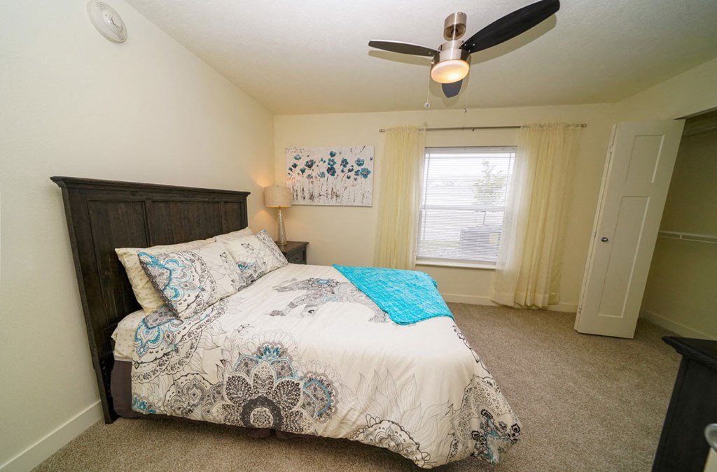 Beautiful Bright Bedroom With Wide Windows at The Reserve at Destination Pointe, Grimes, IA, 50111