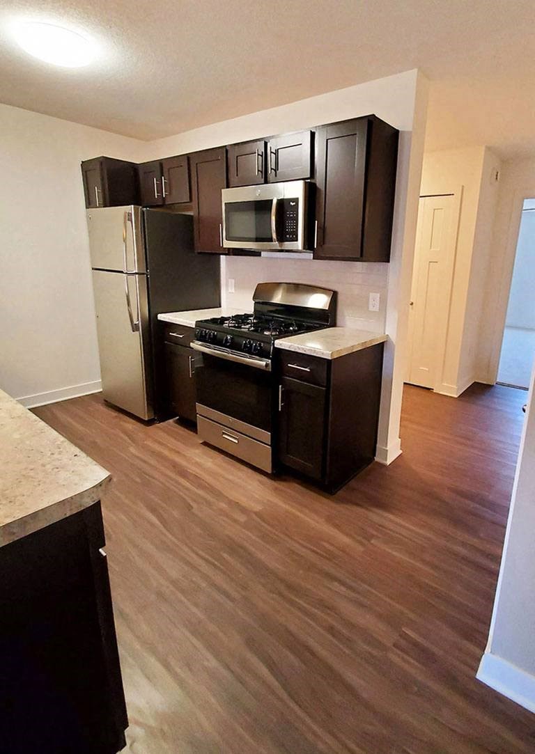 2 Bedroom Kitchen at Trade Winds Apartment Homes, Nebraska