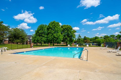 the swimming pool at our apartments