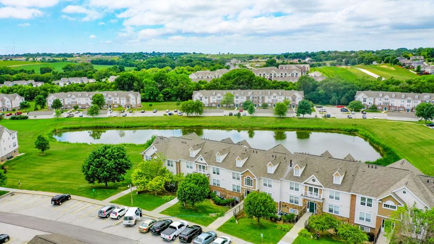 Spectacular Aerial View Of The Property Spectacular Aerial View Of The Property at West Hampton Park Apartment Homes, Elkhorn, NE, 68022 - Photo Gallery