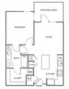 1B Floor Plan 1B Floor Plan at Valor at The Realm, Texas, 75056