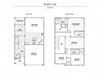 Cottages 1176 Floorplan First And Second Floor at Cottages at the Realm, Homes for rent in Lewisville, Texas 75056 Cottages 1176 Floorplan First And Second Floor at Cottages at the Realm, Homes for rent in Lewisville, Texas 75056