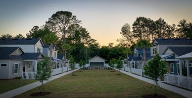 neighborhood at twighlight