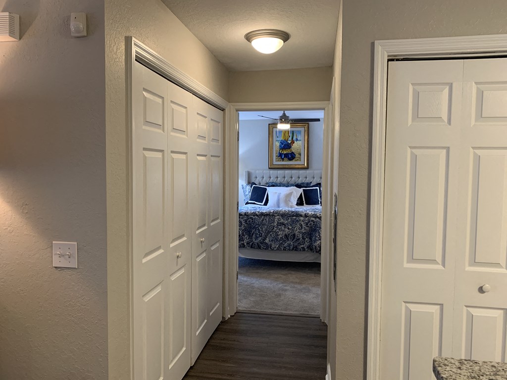 Compass hall to master bedroom