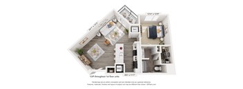 Two Bedroom Vale Floorplan