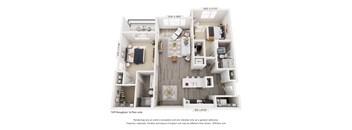 Two Bedroom Timber Floorplan