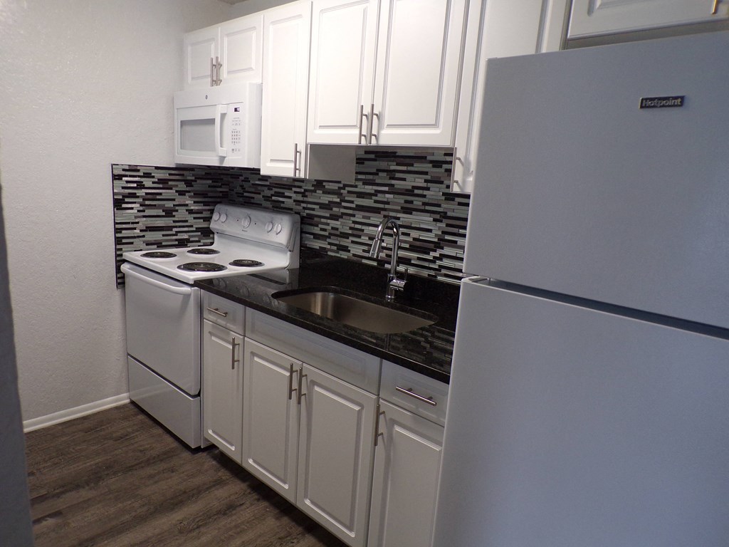 the kitchen of our studio apartment apartments