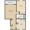 1 Bed 1 Bath 657 Sq. Ft.