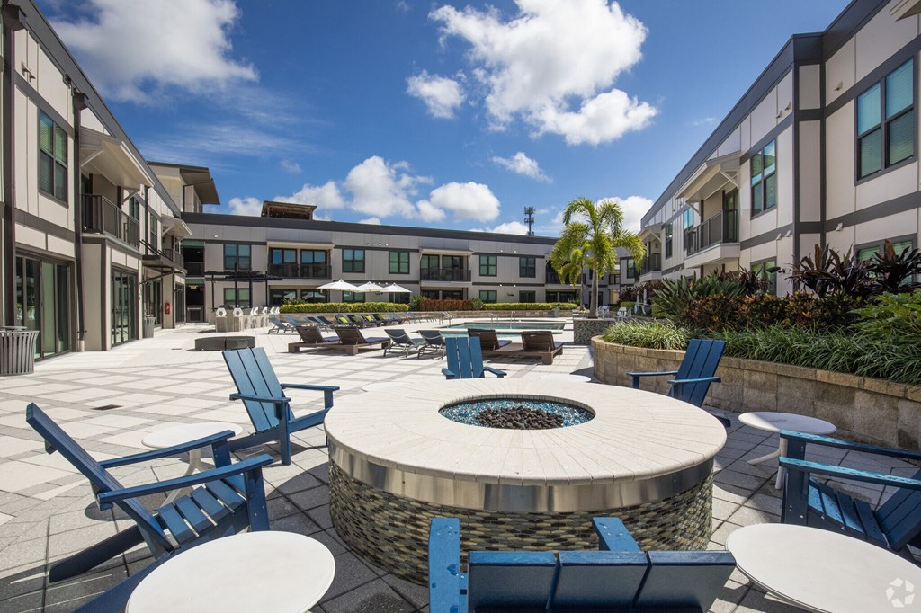 Rooftop Fire Pit.  Live at The Morrison SoHo in Tampa, FL near Hyde Park, Downtown Tampa.