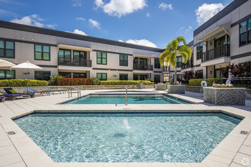 Rooftop Swimming Pool.  Live at The Morrison SoHo in Tampa, FL near Hyde Park, Downtown Tampa.
