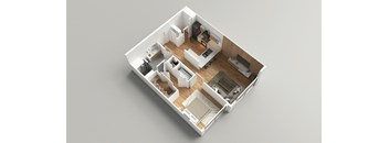 1F Floor Plan at The George, Ann Arbor