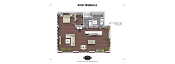 the outlook floor plan of 2100 trumbull