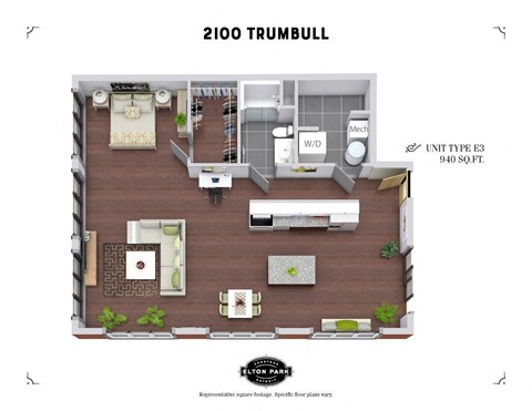 the outlook floor plan of 2100 trumbull