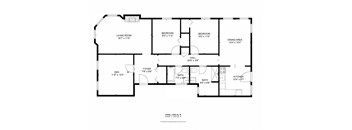 a floor plan of a house showing the bedrooms and baths