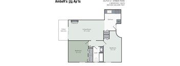 Two bedroom apartment layout