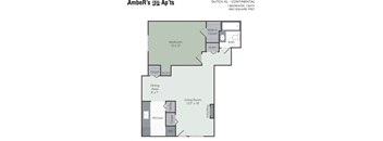 1 bedroom floor plan layout