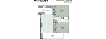 Two bedroom apartment layout