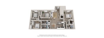 The Beaumont Floorplan 1405 sqft